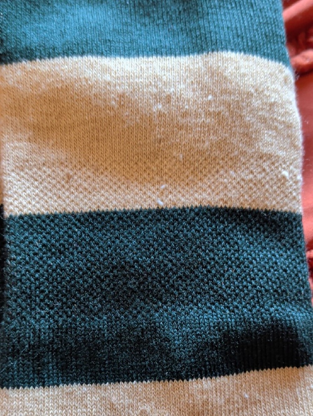 Stance Striped Crew Socks in Green and Cream - Picture 5 of 6